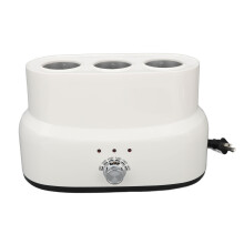 Electric Massage Oil Warmer 3 Bottles Aluminum Alloy 300ML US Plug