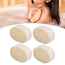 4 Stk. Sisal-Duschtuch Peeling, Einfach Reinigung, Schnelltrocken, Edles Duschsponge für die Dusche