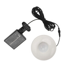 Waterproof Solar Umbrella Lights 1200mAh 18cm White Warm Natural