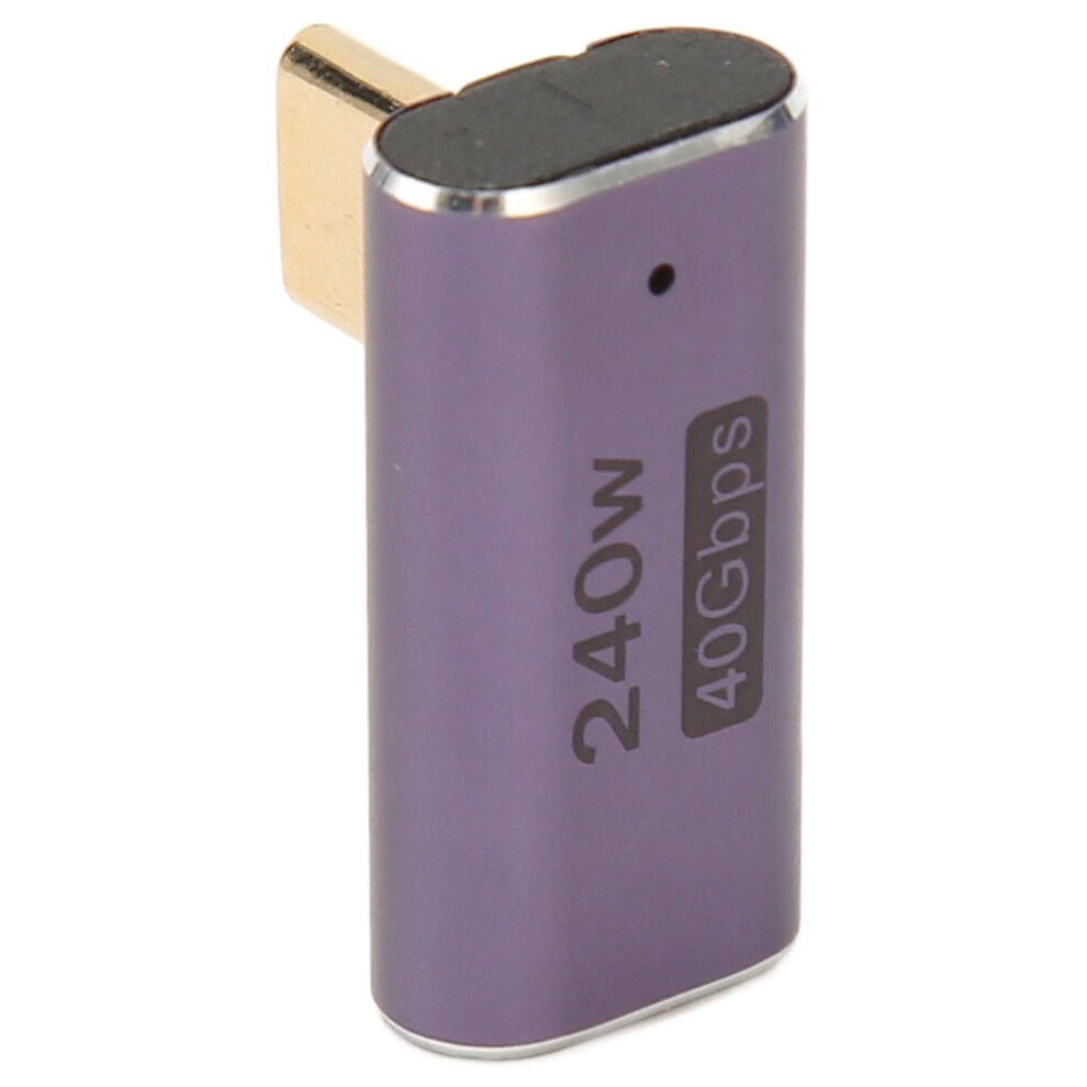 Usb4.0 C Female To Male 90 Adapter With Pd 240W 40Gbps 8K 60Hz Support 7611341523870