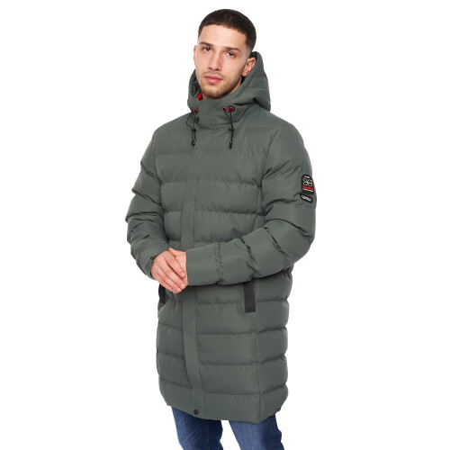 (XXL, Olive) Crosshatch Mens Longkamp Jacket