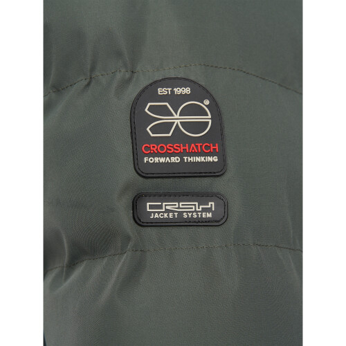 (XXL, Olive) Crosshatch Mens Longkamp Jacket 2