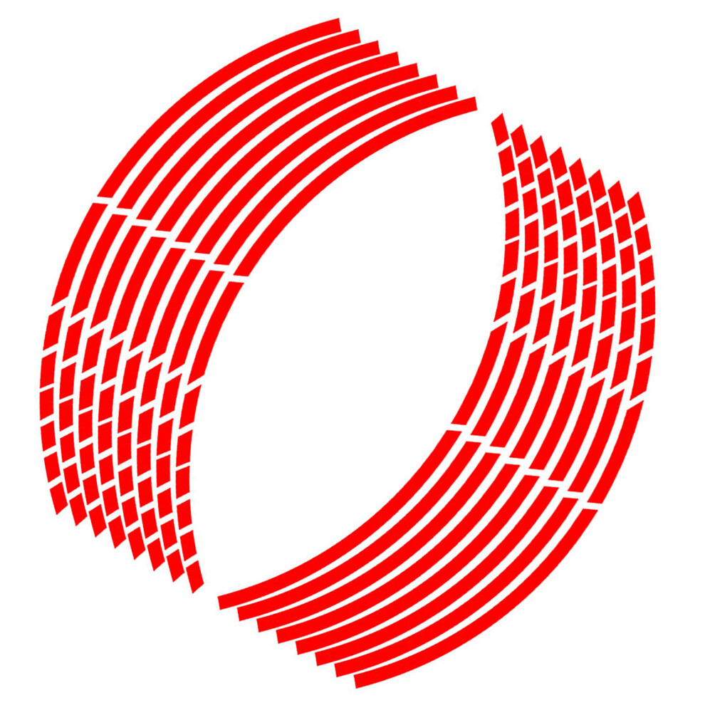 18 Pcs Reflective Car Wheel Rim Decals For 18In Tyres Universal 3051341527463