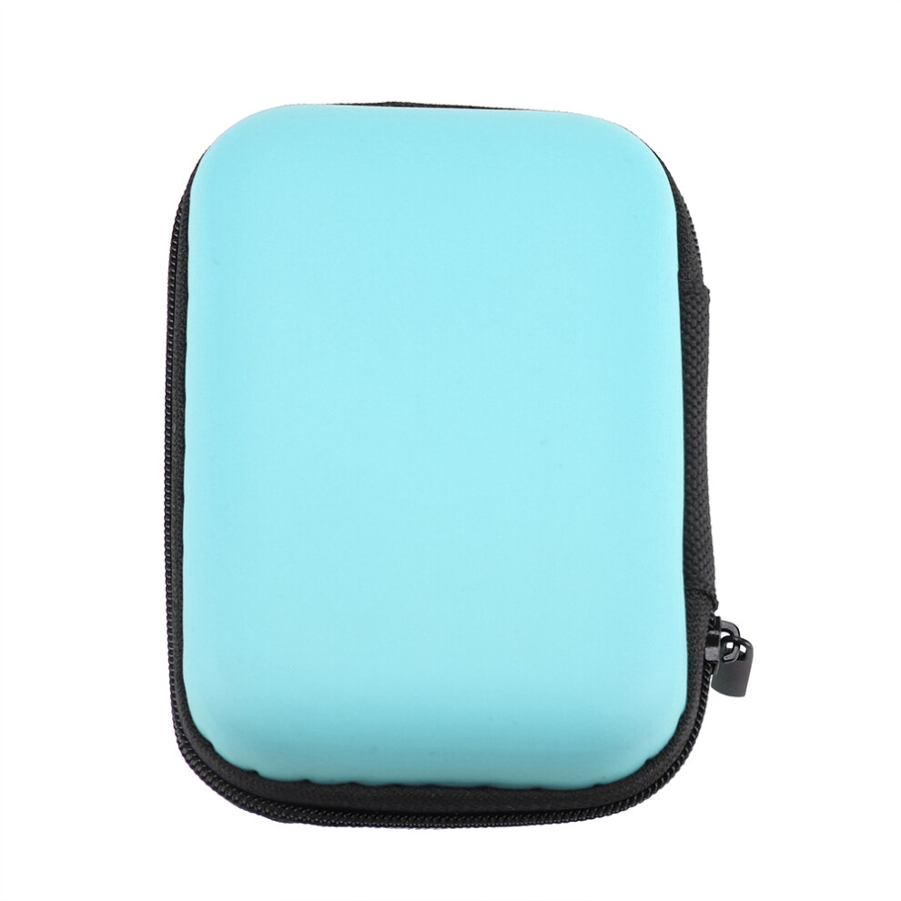 Portable Earphone Storage Case | Lightweight Eva Pouch 12X8x4cm Blue 4091341528564
