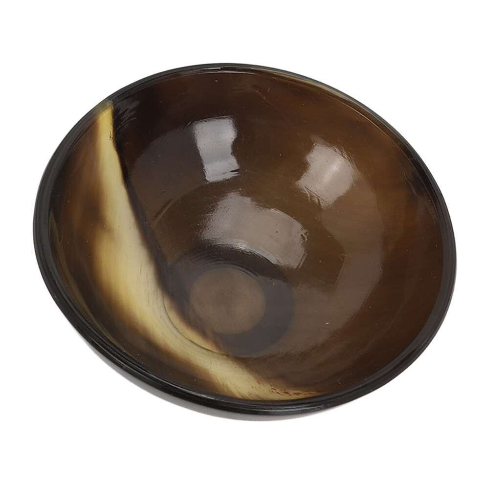 Ox Horn Gua Sha Bowl 8cm Round Massage Dish Durable Sleek Surface