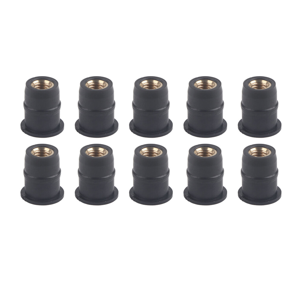 10Pcs M5 Rubber Well Nuts 5Mm/0.2In Metric 9387669411936