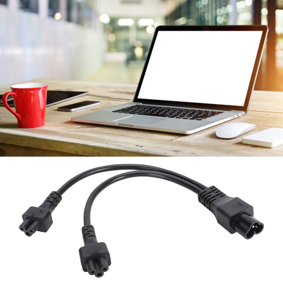 Iec320 C6 Male To Dual C5 Female Y Power Cord 30Cm 2.5A 250V 9371341533030