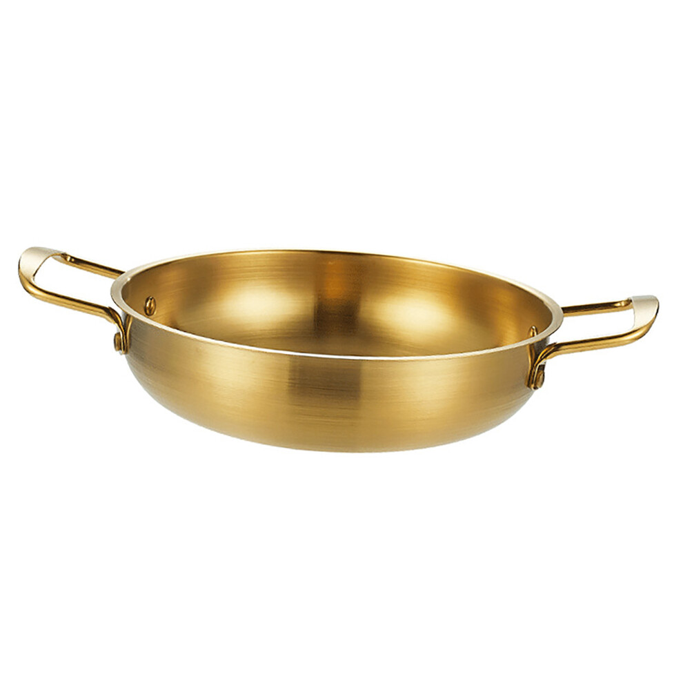 1350ml Stainless Steel Dual Loop Handle Frying Pan, 31cm, Gold