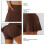 Yoga-Short-Rock Kaffee S 75/25 Nylon/Poly 6
