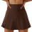 Yoga-Short-Rock Kaffee S 75/25 Nylon/Poly 2