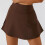 Yoga-Short-Rock Kaffee S 75/25 Nylon/Poly 1