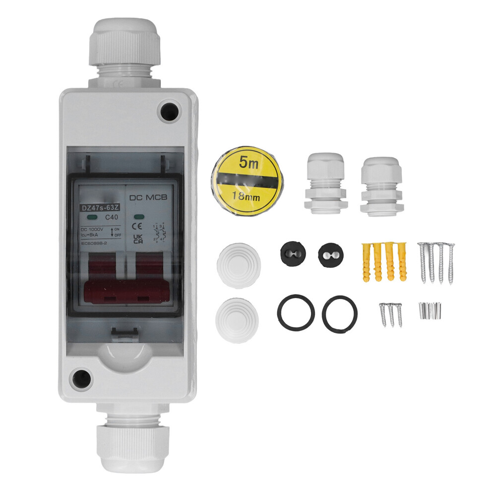 DC Circuit Breaker 2P 40A IP65 Waterproof 6KA