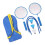 Children's Badminton Set with 3 Shuttlecocks & Carry Bag, Blue 9