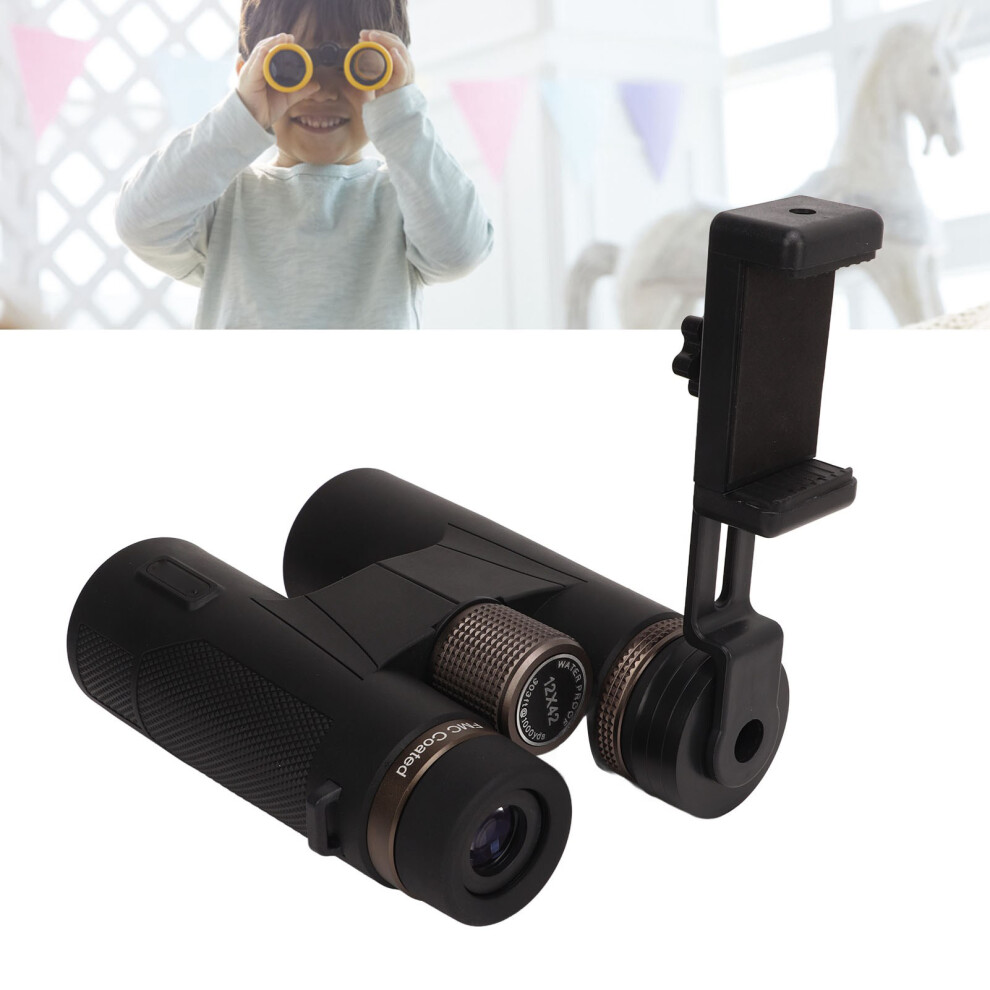 Outdoor 12x42 Binoculars Waterproof FMC Coating & Phone Clip Included