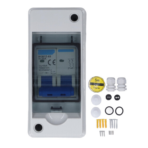 Circuit Breaker MCB PV Combiner Box Waterproof
