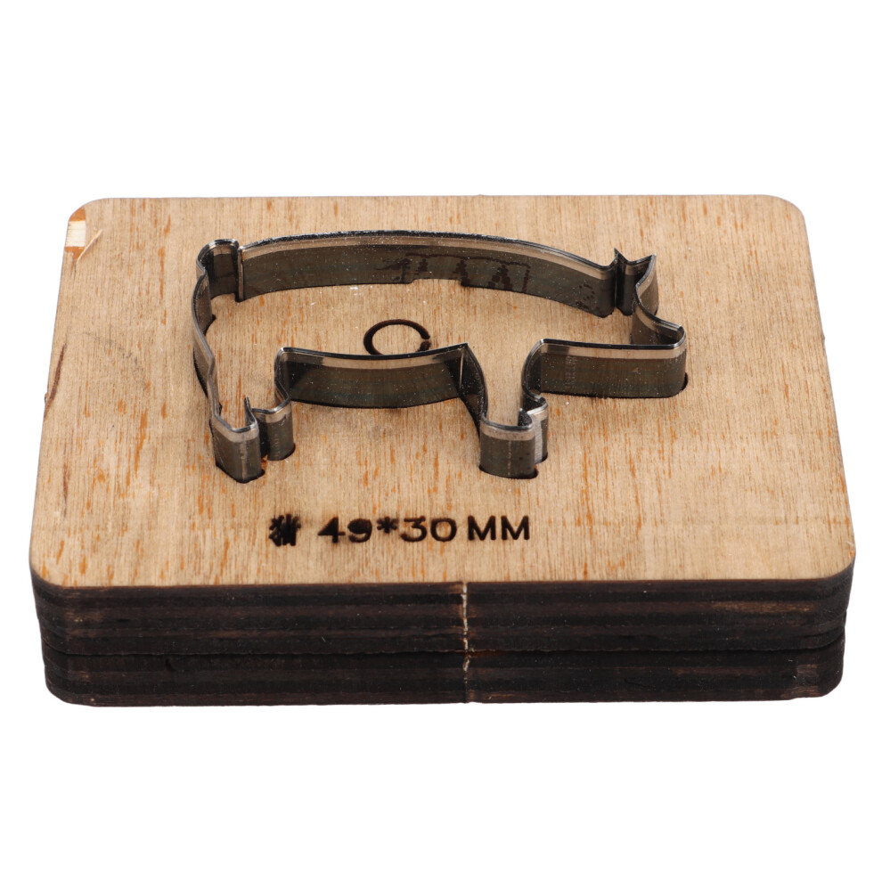 Leather Cutting Die Pig Shape 49x30mm Alloy Steel