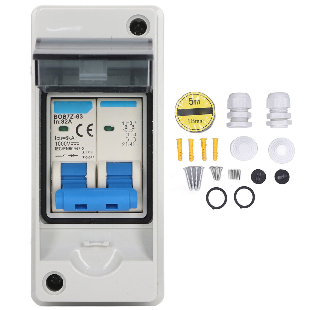 PV DC Circuit Breaker 32A 6KA IP65 Waterproof DC