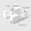 Self Ear Piercing Tool White - Easy Disposable Ear Piercer with Ear Studs Kit 6
