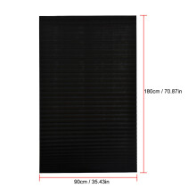 Adjustable Pleated Blinds - Easy Install 70-99% Light Blocking 20x40in