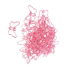 50 Stück pinke Schmetterlings-Papierklammern 3.4x2.9cm