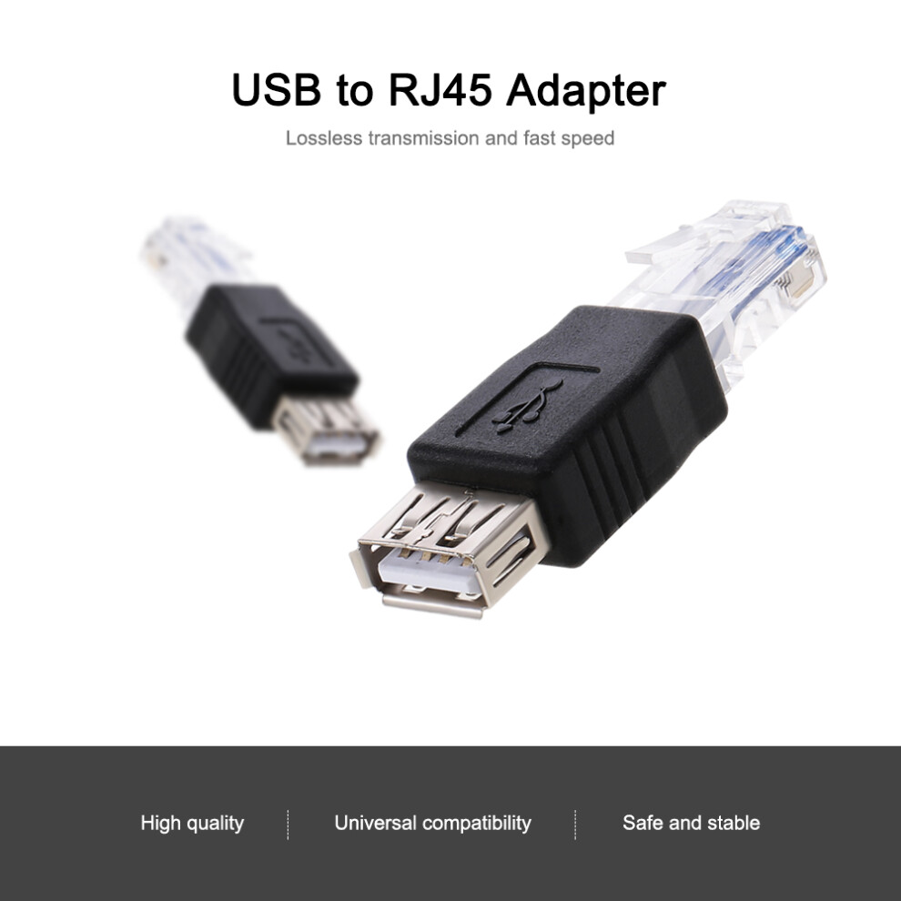 Usb 2.0 Female To Rj45 Network Adapter Ethernet Cable Converter 8211341542957