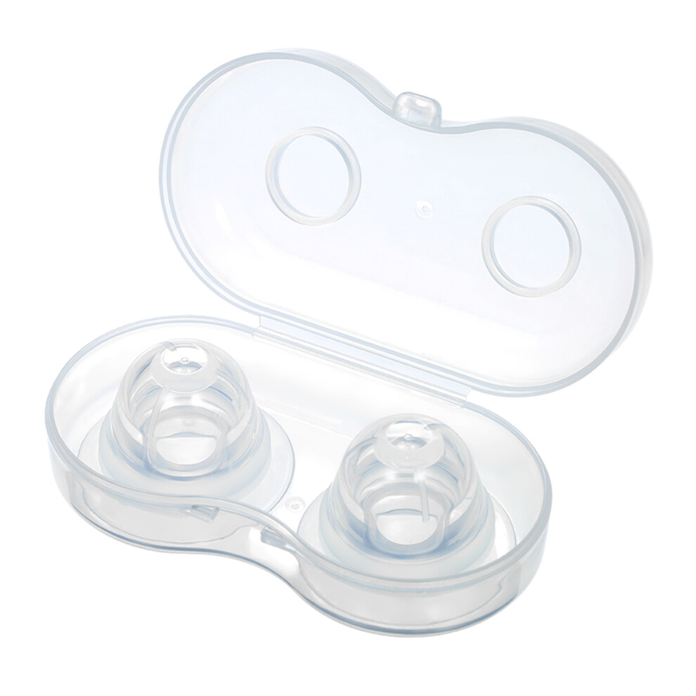 Silicone Nipple Pullers 2 Pack with Travel Case – Gentle Breastfeeding Extenders