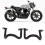 2PCS Engine Crash Bar Iron Hard Anodized Carbon 12