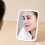 LED Makeup Mirror with Touch Switch, 1200mAh, 23.8x16.8cm White 10