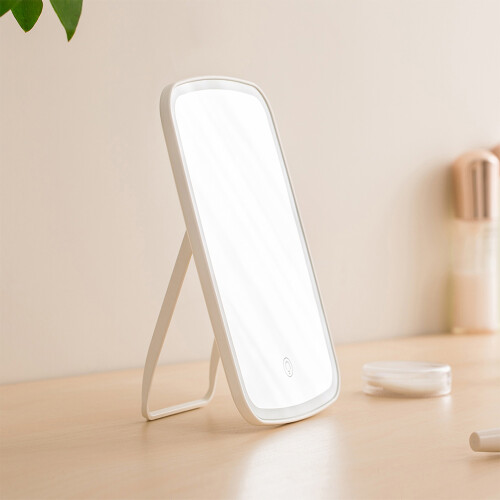 LED Makeup Mirror with Touch Switch, 1200mAh, 23.8x16.8cm White 2