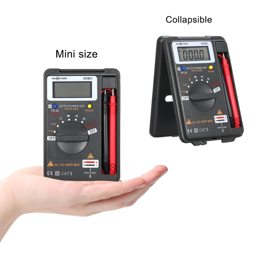Compact Vc921 Digital Multimeter For Ac/Dc Voltage & Temp Testing 7661341544665