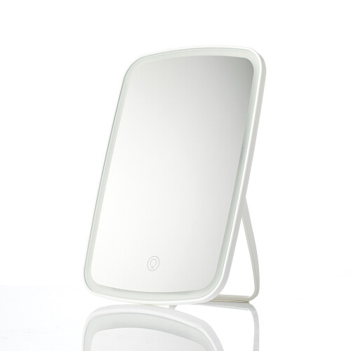 LED Makeup Mirror with Touch Switch, 1200mAh, 23.8x16.8cm White 1