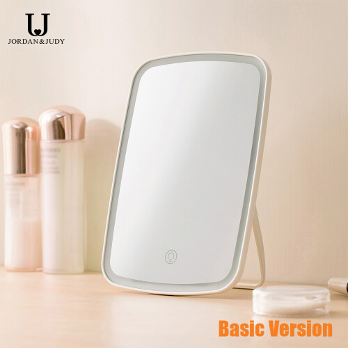 LED Makeup Mirror with Touch Switch, 1200mAh, 23.8x16.8cm White
