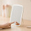 LED Makeup Mirror with Touch Switch, 1200mAh, 23.8x16.8cm White 13