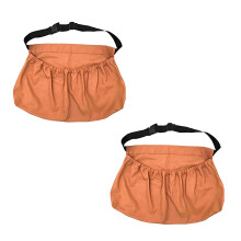 2 Piece Garden Harvest Apron Set with 2 Pockets, 23.6 x 15.7 Inches, Ideal for Gardening, Weeding, Berry Picking, Egg Collecting