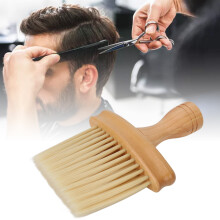 Nackenstaubpinsel Friseurbürste Nylonborsten Holz