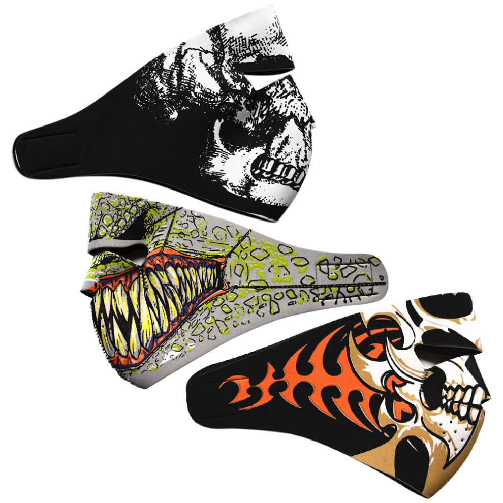 Paintball & Motorcycling Breathable Half Face Mask Outdoor Costume Accessory-image-OPC-PJMPZ6N-NEW