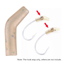 Fishing Hook Sleeves 30/50/100 Pcs Bent Hook Aligner for Carp Hair Rig Tackle