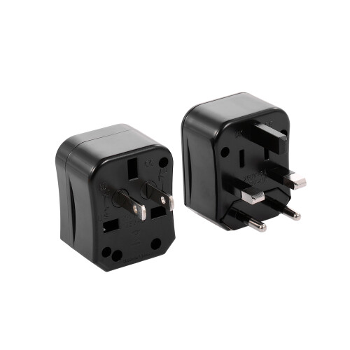 Universal Travel Power Adapter 150+ Countries Compact Black 88g 2