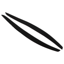 2 Stück Scheinwerferbrauen Hochglanz Schwarz Verkleidung Front Links Rechts Dekoration für 3er Coupé E92 2006-2012