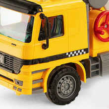 Cementtruck Mixer Spielzeug Simulationsmodell Übergröße mit Staubkorb Bunte Bohnen Zementmischer Spielzeugfahrzeuge für Jungen Mittelgröße