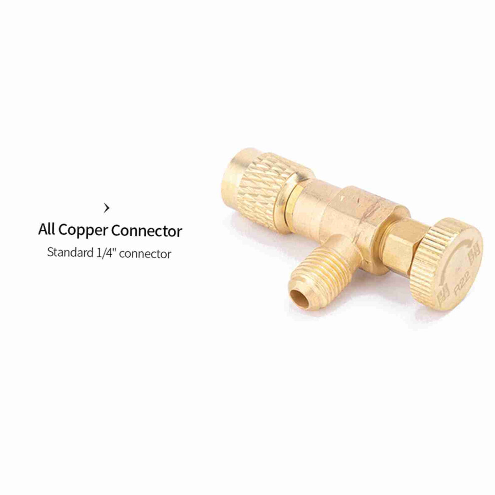 R22 Refrigerant Charging Valve 1/4 Inch Copper Flow Control Valve 8341341550598