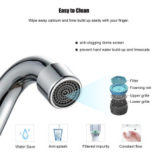 Marine RV Copper Swivel Faucet for Kitchen Sink 360 Rotation Hot Cold Water