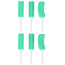6 Stück Orthodontische Chewies Männer Frauen Zuhause Reisetauglich Tragbar Hygienisches Silikon Applikator Tray Seater Zubehör Grün Minzges