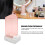Automatischer Wattepadhalter pink PC Transparent 4