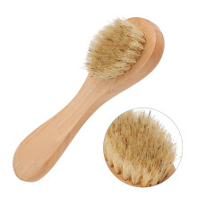 4er-Set Exfoliating Gesichts-Bürsten Tragbarer Holzgriff Weiche Borsten Gesichtsmassage Reinigungsbürste