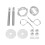 Engine Hood Pin Plate Bonnet Lock Clip Kit Car 2