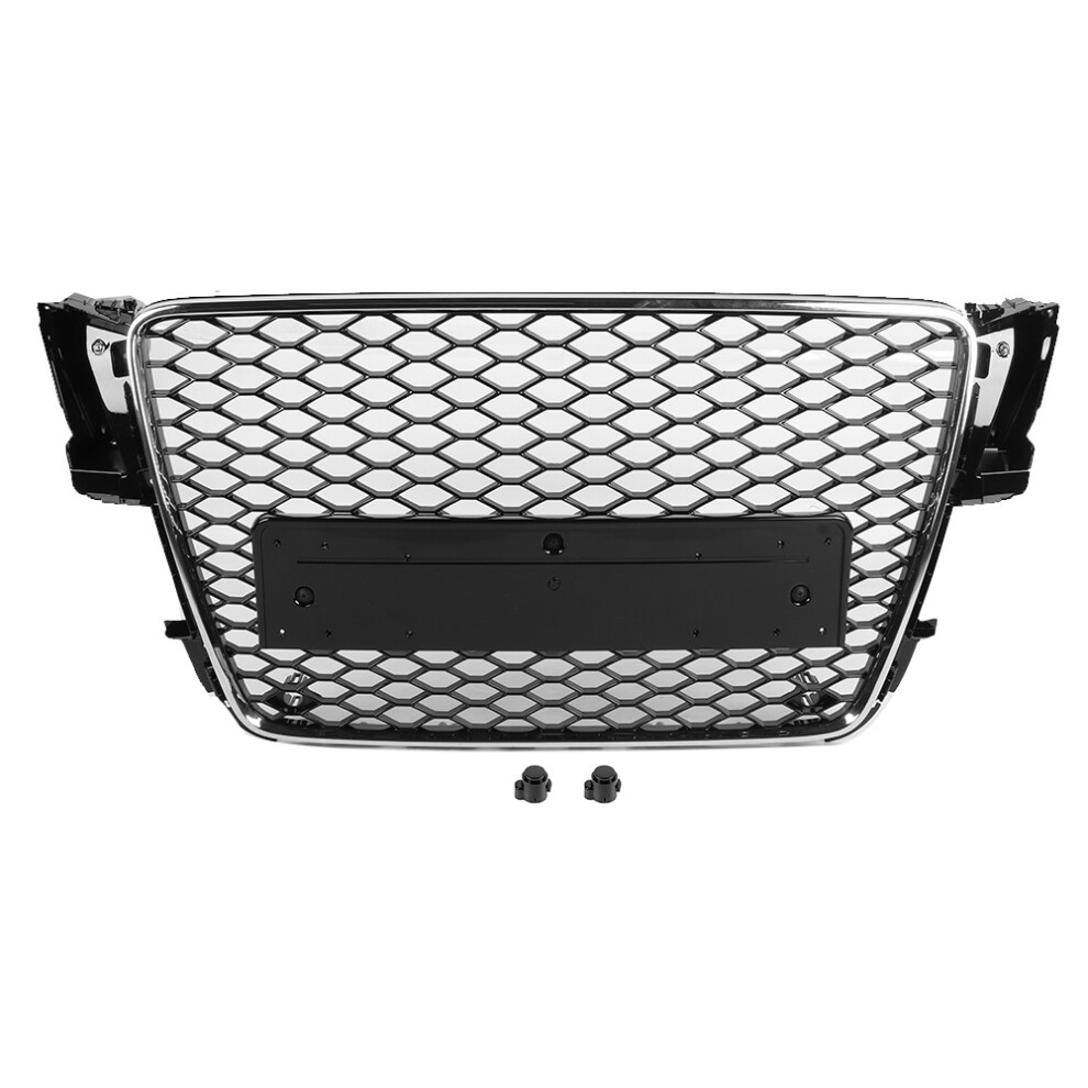 Hex Mesh Badgeless Grille Front Intake Grill Black 9387669417631
