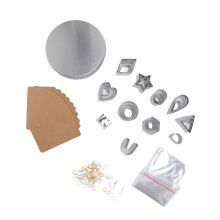Juego de ollas y sartenes de acero inoxidable de 10 piezas con recubrimiento antiadherente, apto para horno, plateado