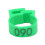 100pcs 20mm Numbered Chicken Leg Bands Poultry Identification Tags Green 8