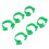 100pcs 20mm Numbered Chicken Leg Bands Poultry Identification Tags Green 10